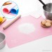 Silicone Baking Mat for Pastry Rolling with Measurements Liner Heat Resistance Table Placemat Pad Pastry Board Reusable Non-Stick Silicone Baking Mat for Housewife Cooking Enthusiasts(Pink) - B074JF56YX